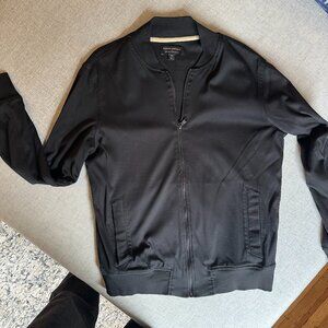 Men's Black Knit Bomber Jacket | Banana Republic